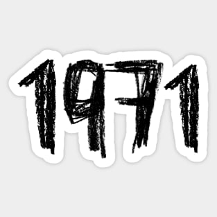 Year 1971, Born in 1971 Sticker